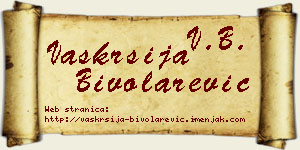 Vaskrsija Bivolarević vizit kartica